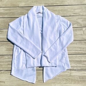 Athleta White Tranquility Wrap French Terry Cardigan XXS